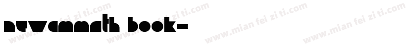 NewCMMath Book字体转换